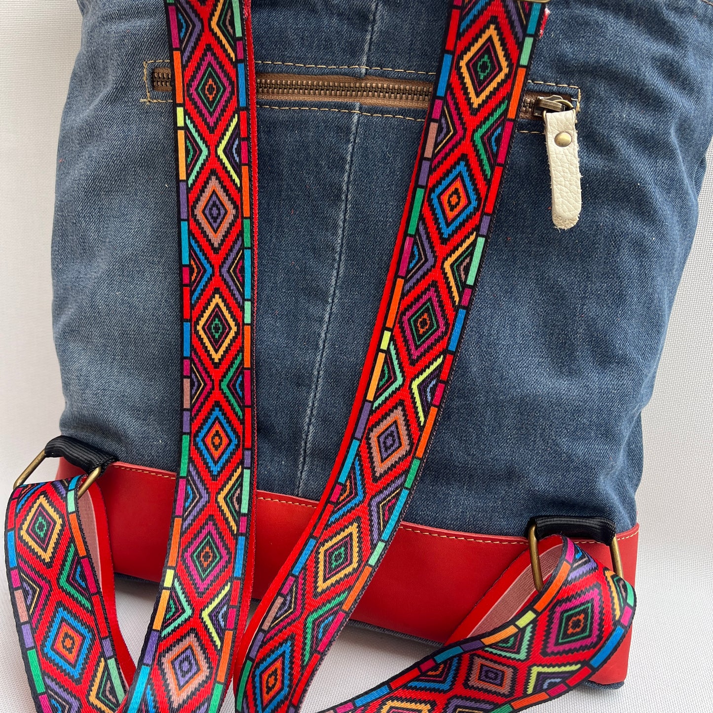 Mochila Top Caomka Recycled ♻️ Jeans · Pieza Única 15256