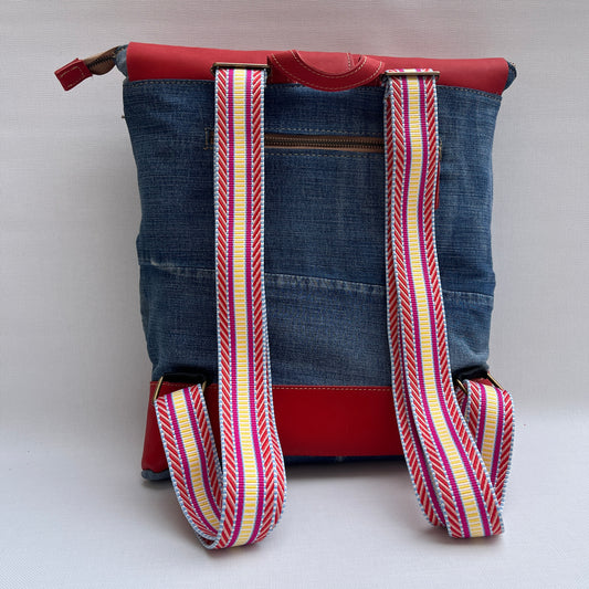 Mochila Top Caomka Recycled ♻️ Jeans · Pieza Única 15257