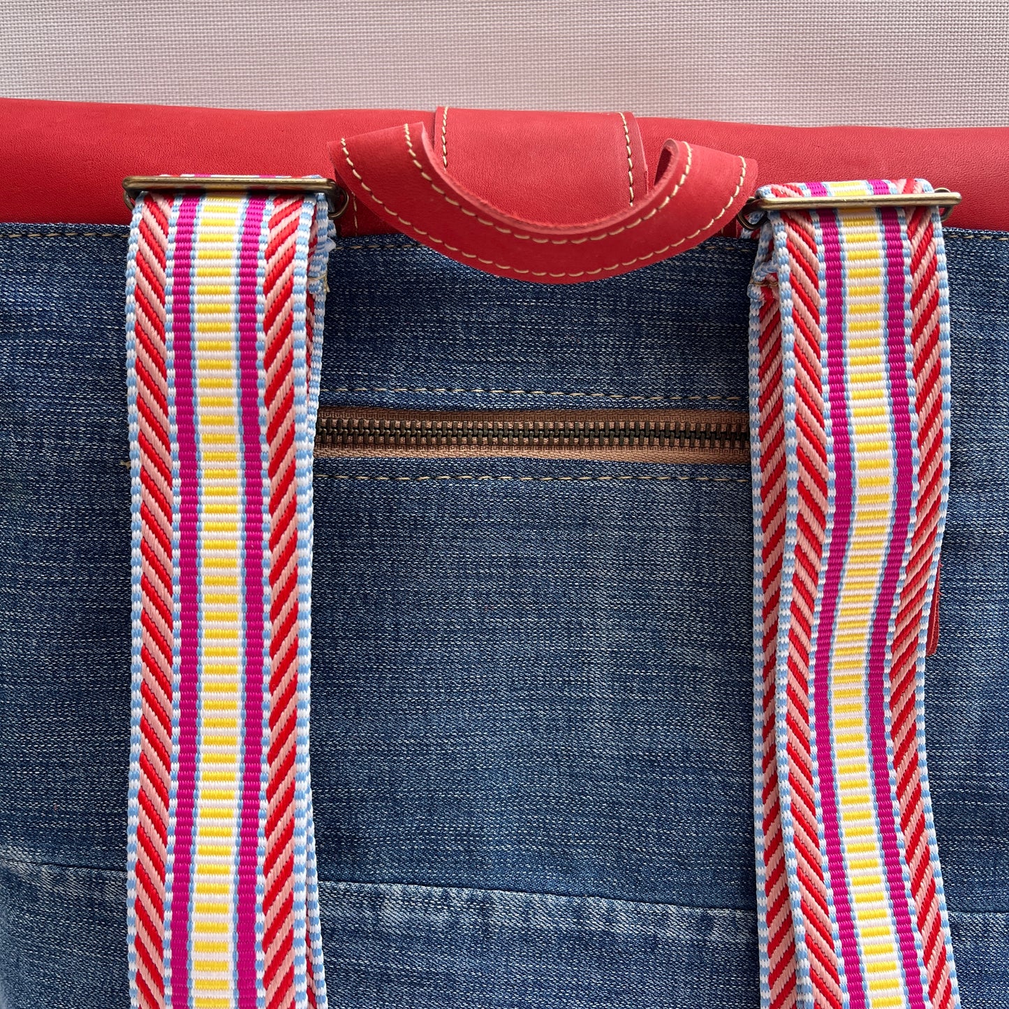 Mochila Top Caomka Recycled ♻️ Jeans · Pieza Única 15257