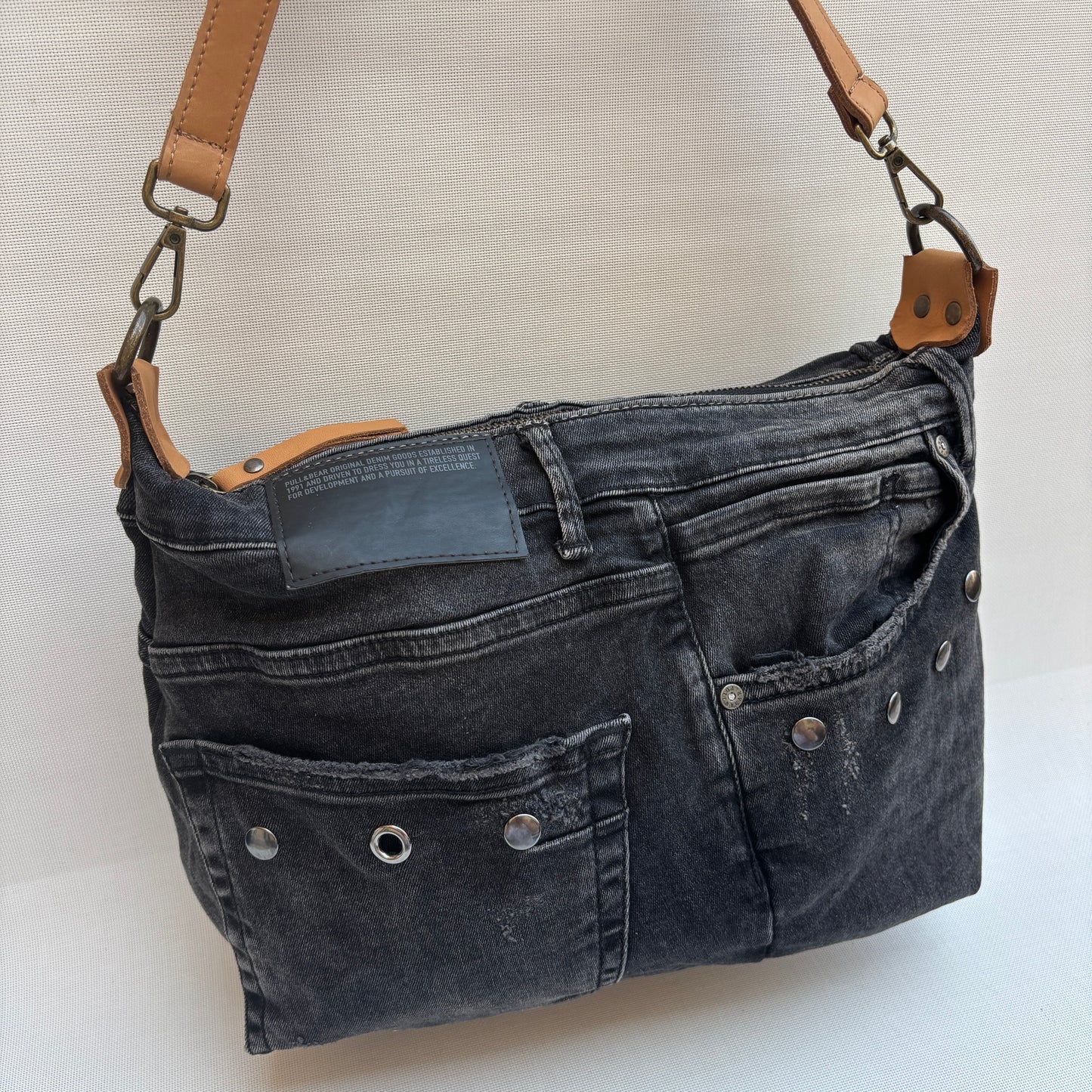 Bolso, bandolera vaquero · Multifunción · ♻️ Jeans Recycled ♻️ · Pieza Única Núm. 17779