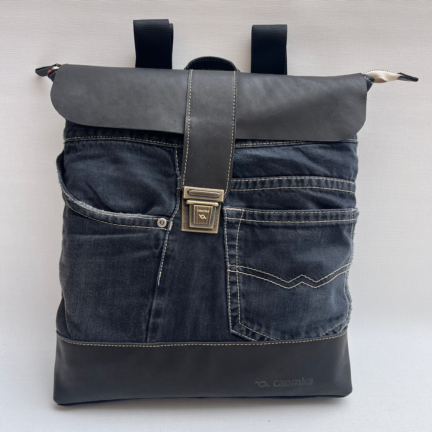 Mochila Top Caomka Recycled ♻️ Jeans · Pieza Única 15258