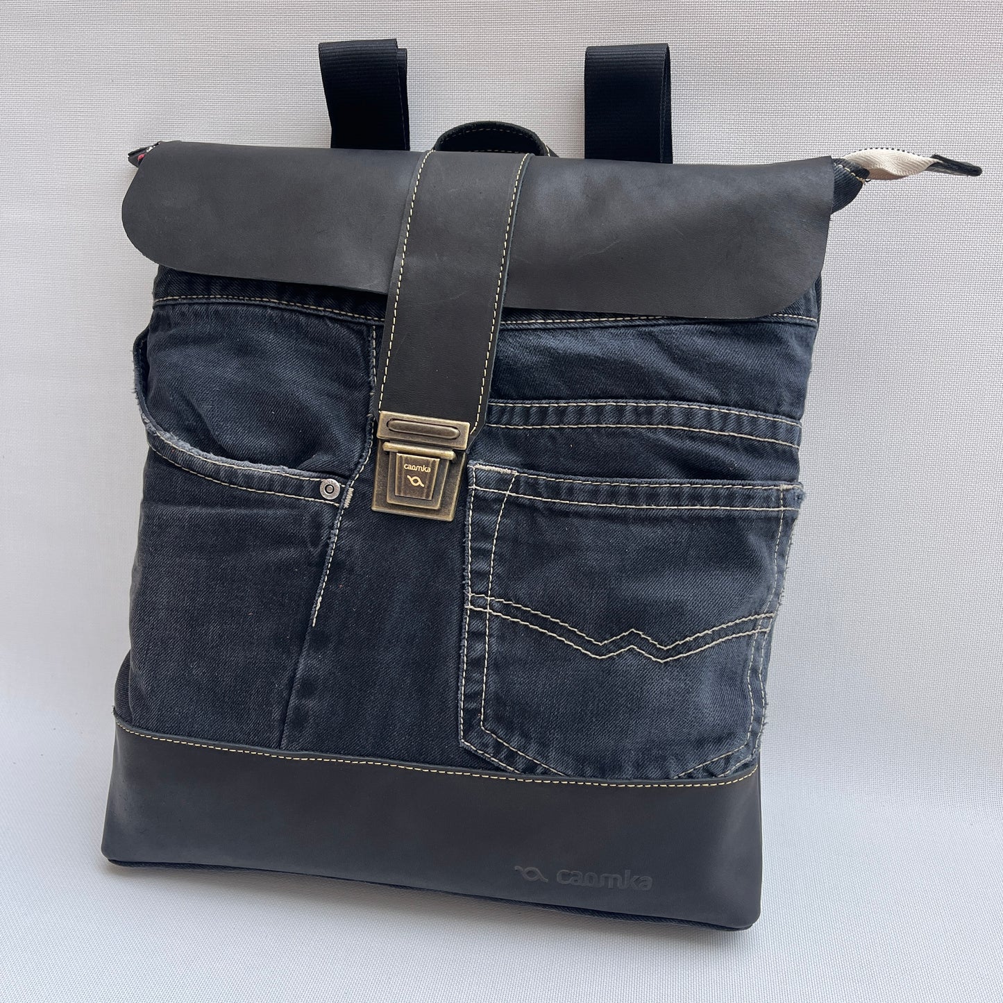 Mochila Top Caomka Recycled ♻️ Jeans · Pieza Única 15258