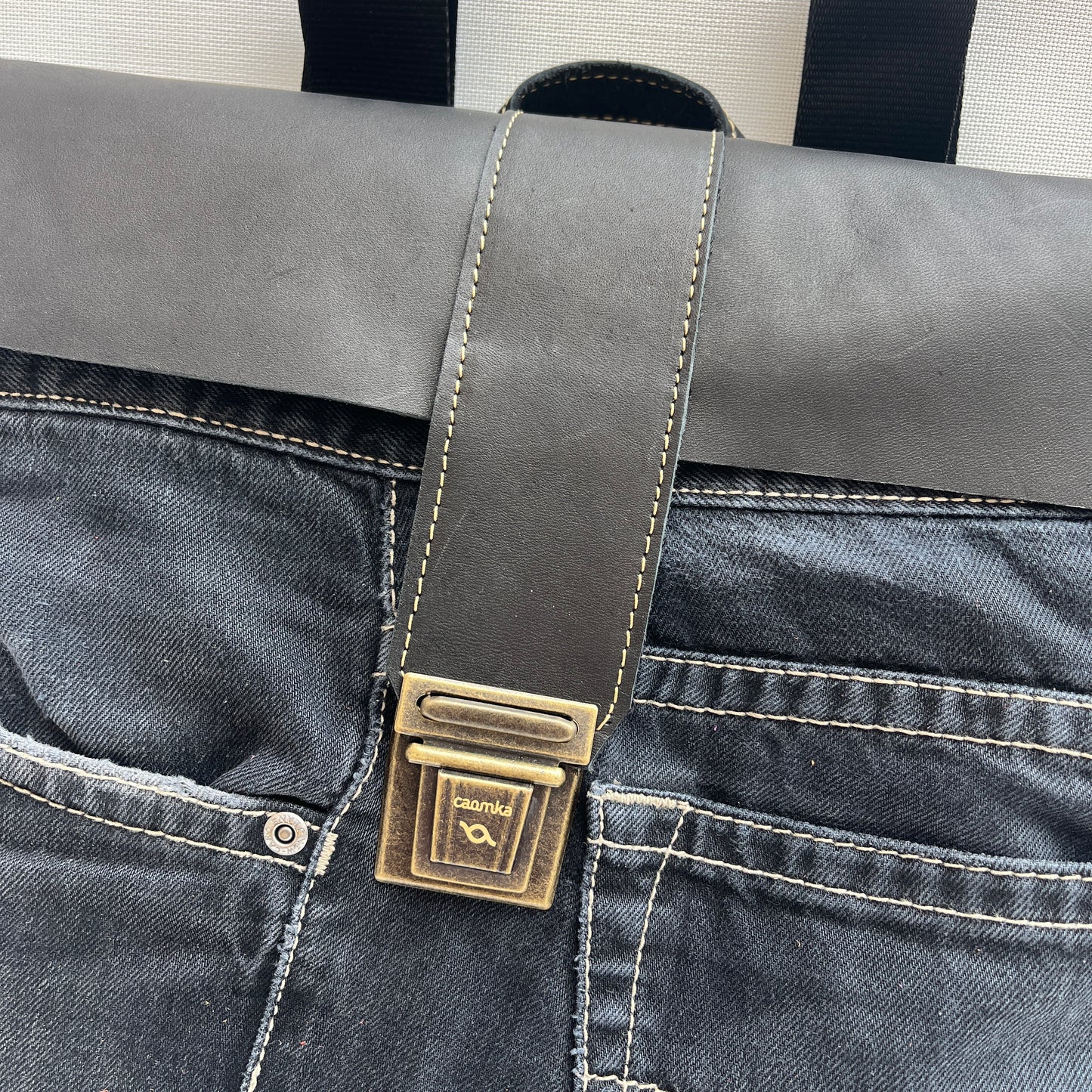 Mochila Top Caomka Recycled ♻️ Jeans · Pieza Única 15258