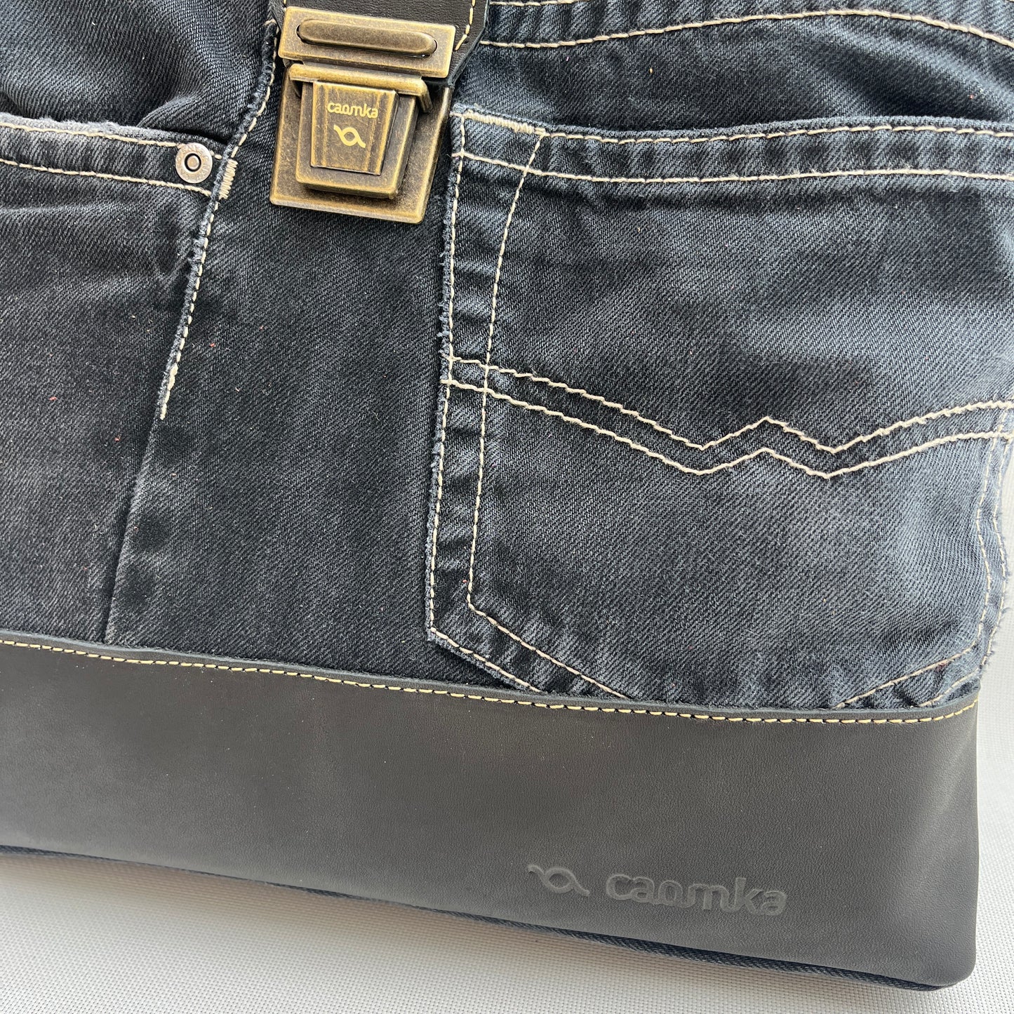 Mochila Top Caomka Recycled ♻️ Jeans · Pieza Única 15258