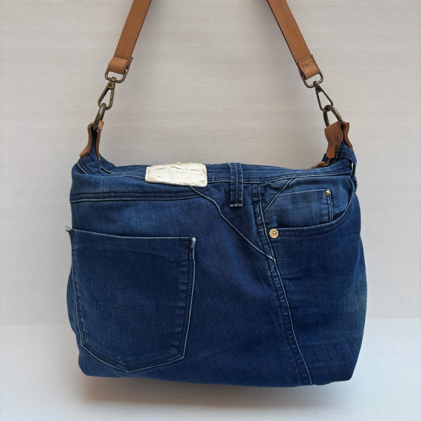 Bolso, bandolera vaquero · Multifunción · ♻️ Jeans Recycled ♻️ · Pieza Única Núm. 17781