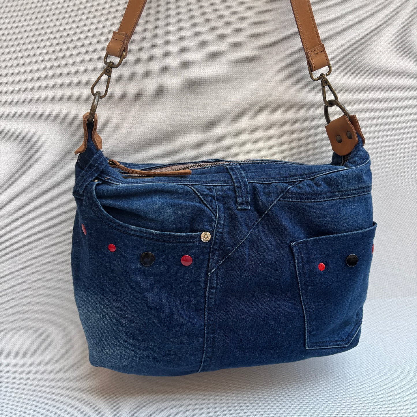 Bolso, bandolera vaquero · Multifunción · ♻️ Jeans Recycled ♻️ · Pieza Única Núm. 17781