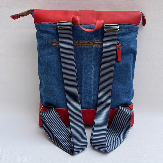 Mochila Top Caomka Recycled ♻️ Jeans · Pieza Única 15259