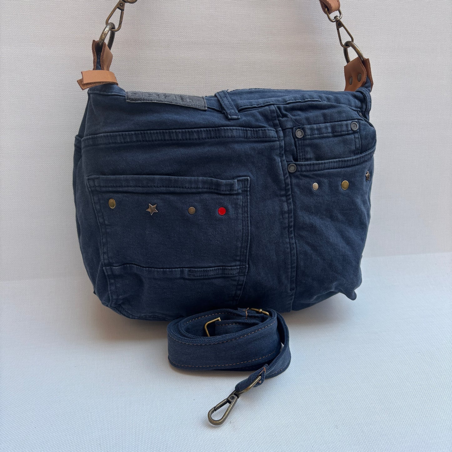 Bolso, bandolera vaquero · Multifunción · ♻️ Jeans Recycled ♻️ · Pieza Única Núm. 17782