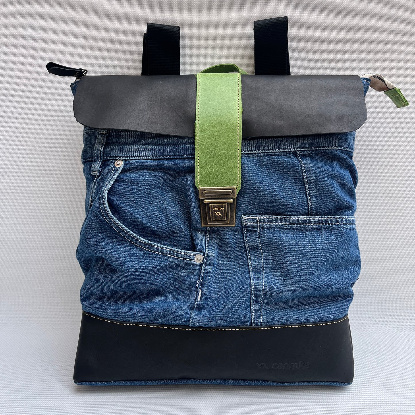 Mochila Top Caomka Recycled ♻️ Jeans · Pieza Única 15260