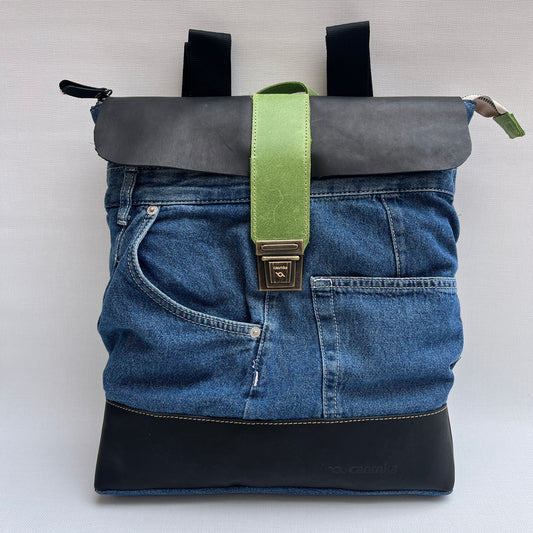 Mochila Top Caomka Recycled ♻️ Jeans · Pieza Única 15260