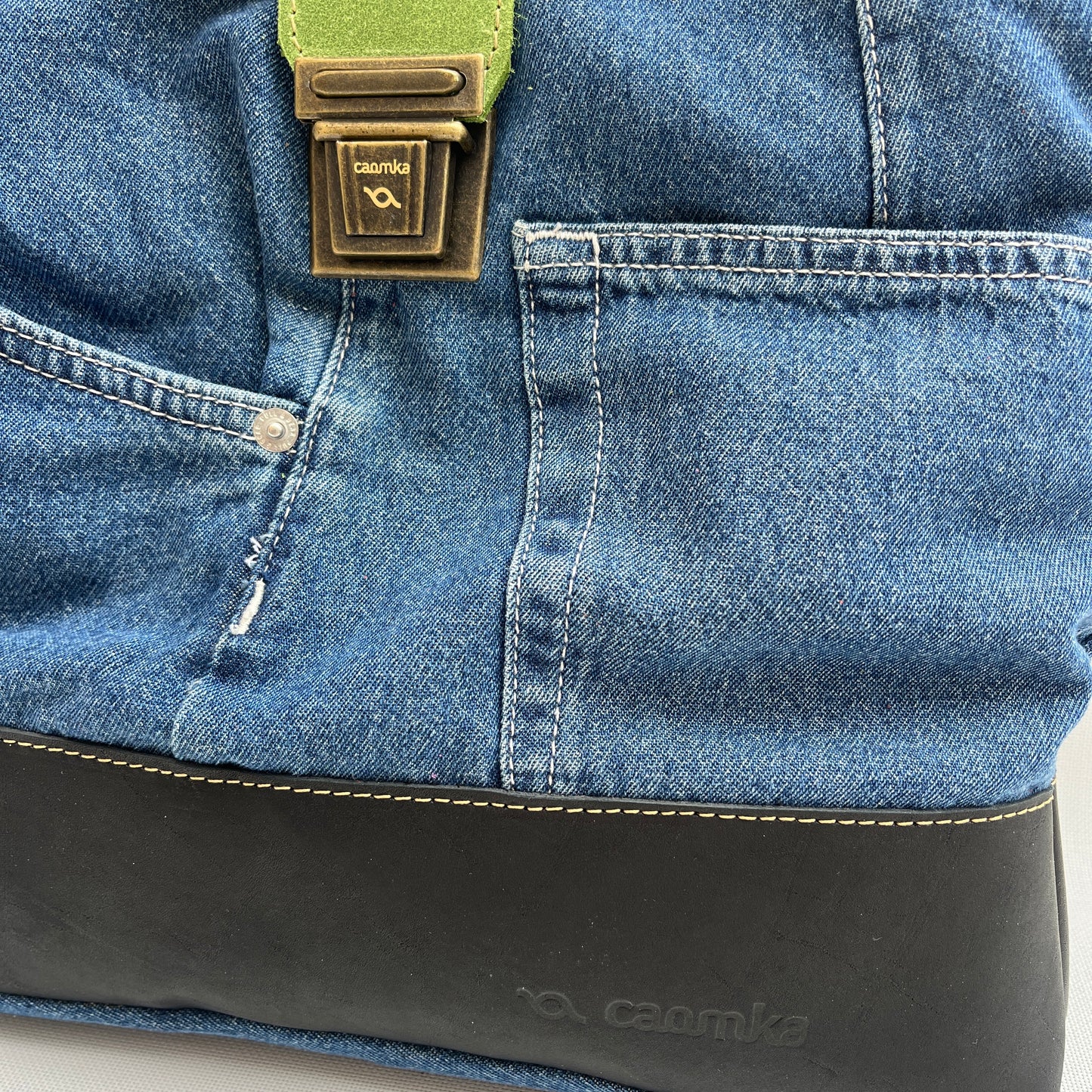 Mochila Top Caomka Recycled ♻️ Jeans · Pieza Única 15260