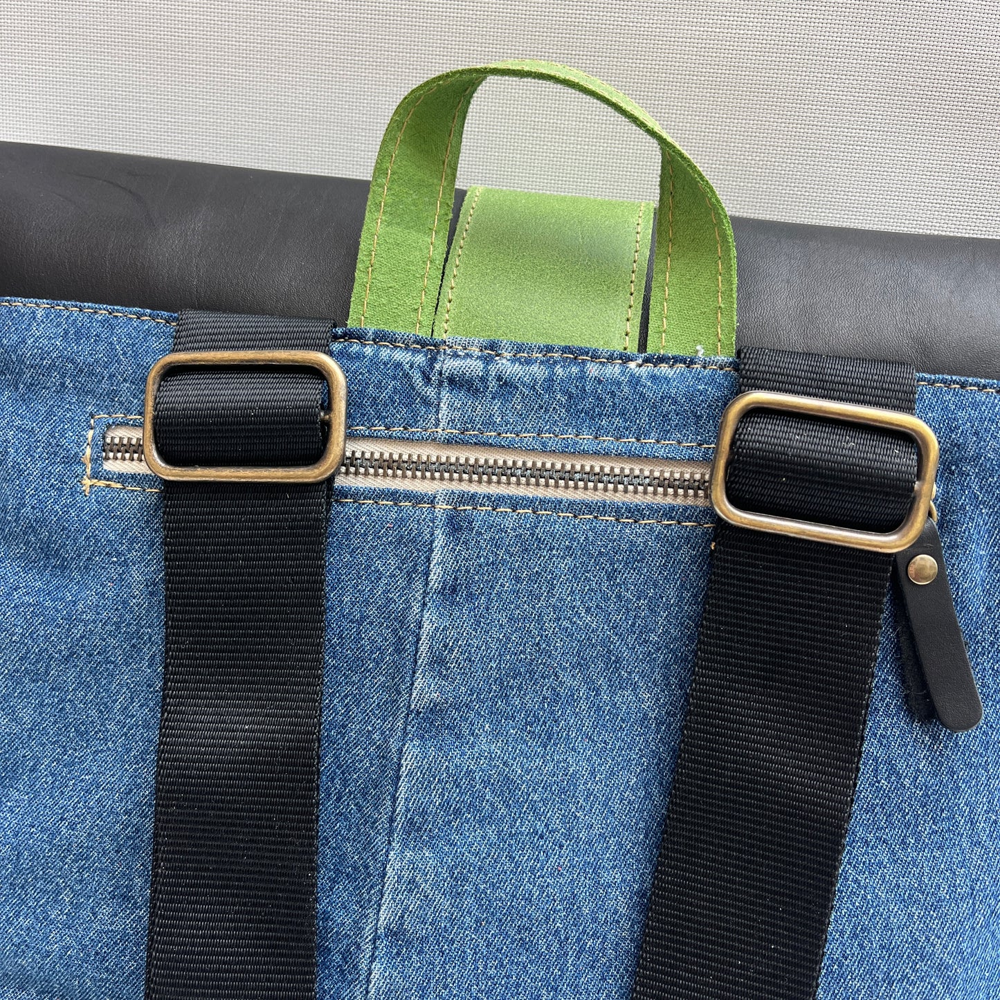 Mochila Top Caomka Recycled ♻️ Jeans · Pieza Única 15260