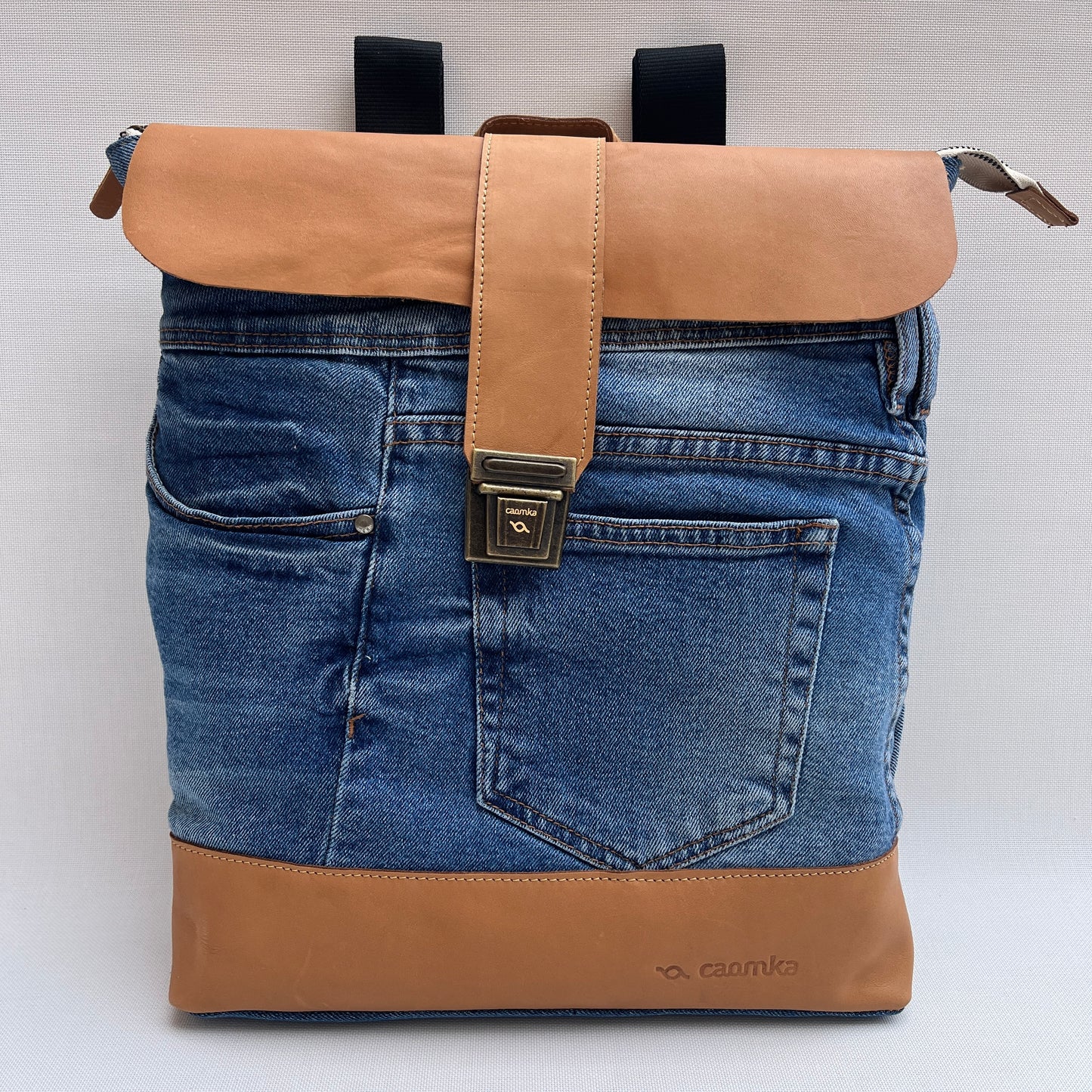 Mochila Top Caomka Recycled ♻️ Jeans · Pieza Única 15266