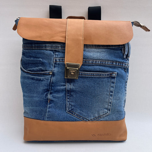 Mochila Top Caomka Recycled ♻️ Jeans · Pieza Única 15266
