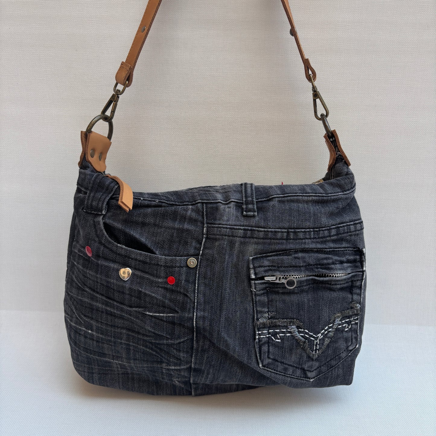♻️ Jeans Recycled ♻️ Einzelstück Nr. 11975