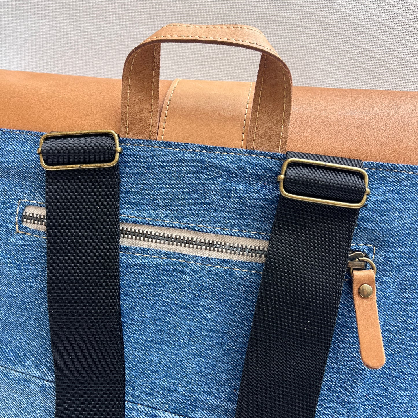 Mochila Top Caomka Recycled ♻️ Jeans · Pieza Única 15266