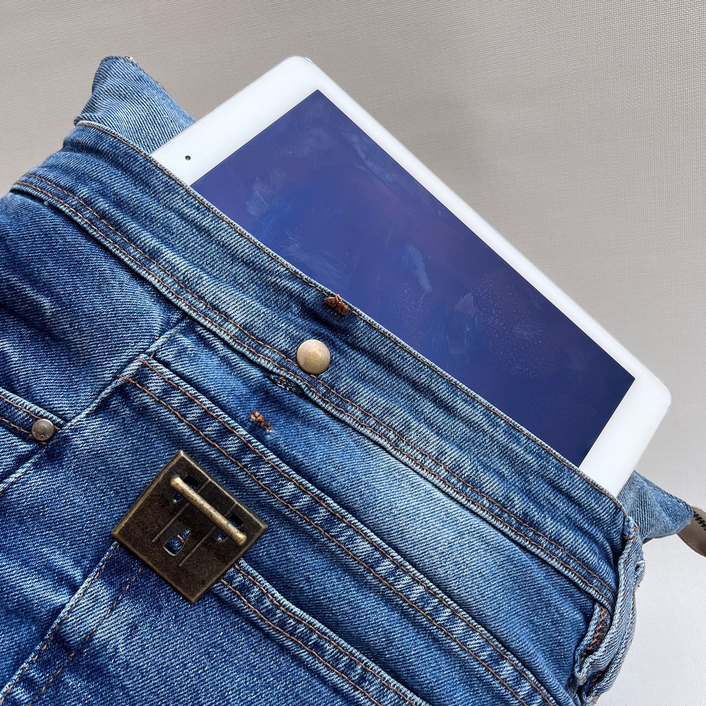 Mochila Top Caomka Recycled ♻️ Jeans · Pieza Única 15266