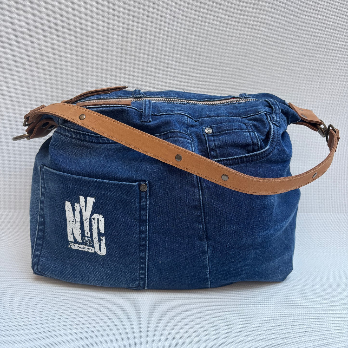 Bolso, bandolera vaquero · Multifunción · ♻️ Jeans Recycled ♻️ · Pieza Única Núm. 17776