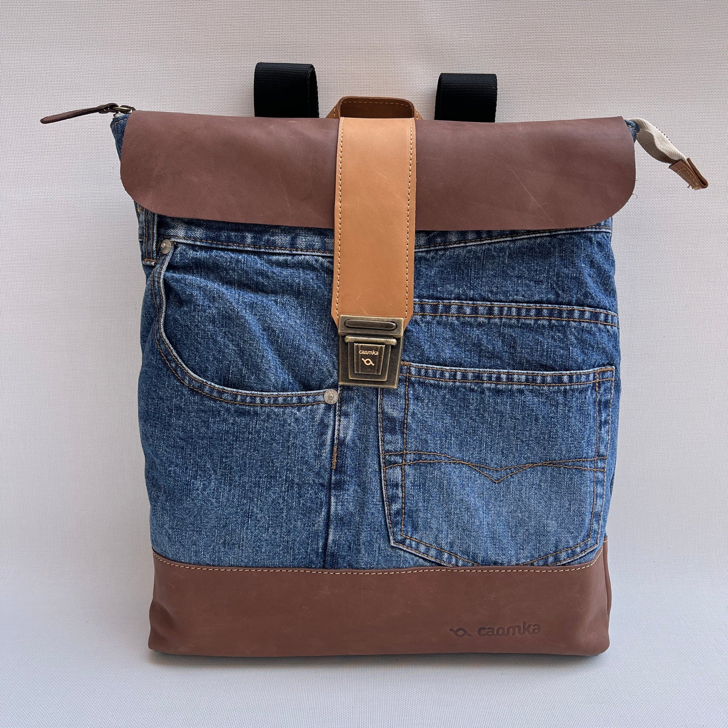 Mochila Top Caomka Recycled ♻️ Jeans · Pieza Única 15261