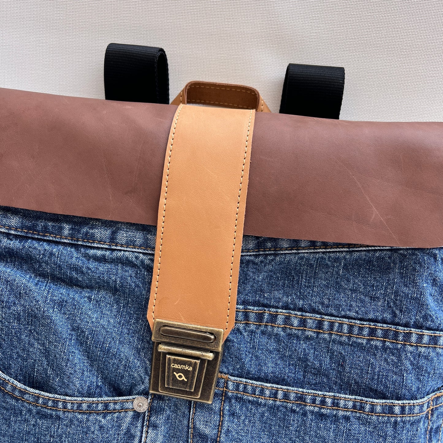 Mochila Top Caomka Recycled ♻️ Jeans · Pieza Única 15261