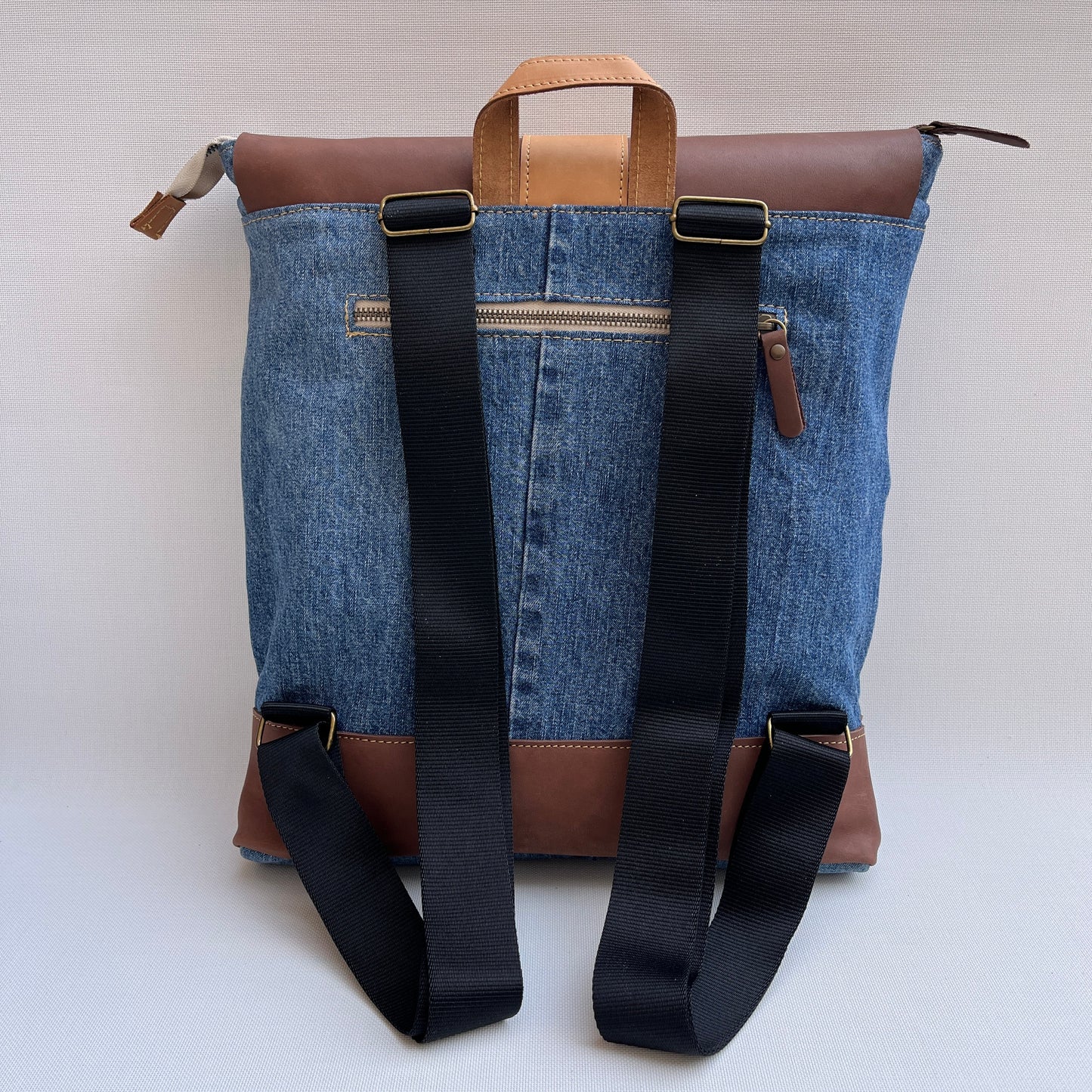 Mochila Top Caomka Recycled ♻️ Jeans · Pieza Única 15261