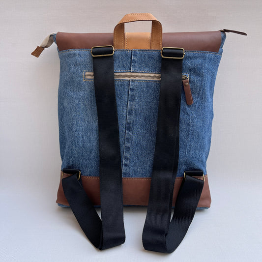 Mochila Top Caomka Recycled ♻️ Jeans · Pieza Única 15261