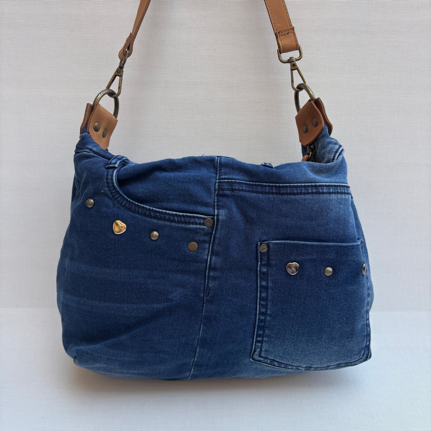 Bolso, bandolera vaquero · Multifunción · ♻️ Jeans Recycled ♻️ · Pieza Única Núm. 17776