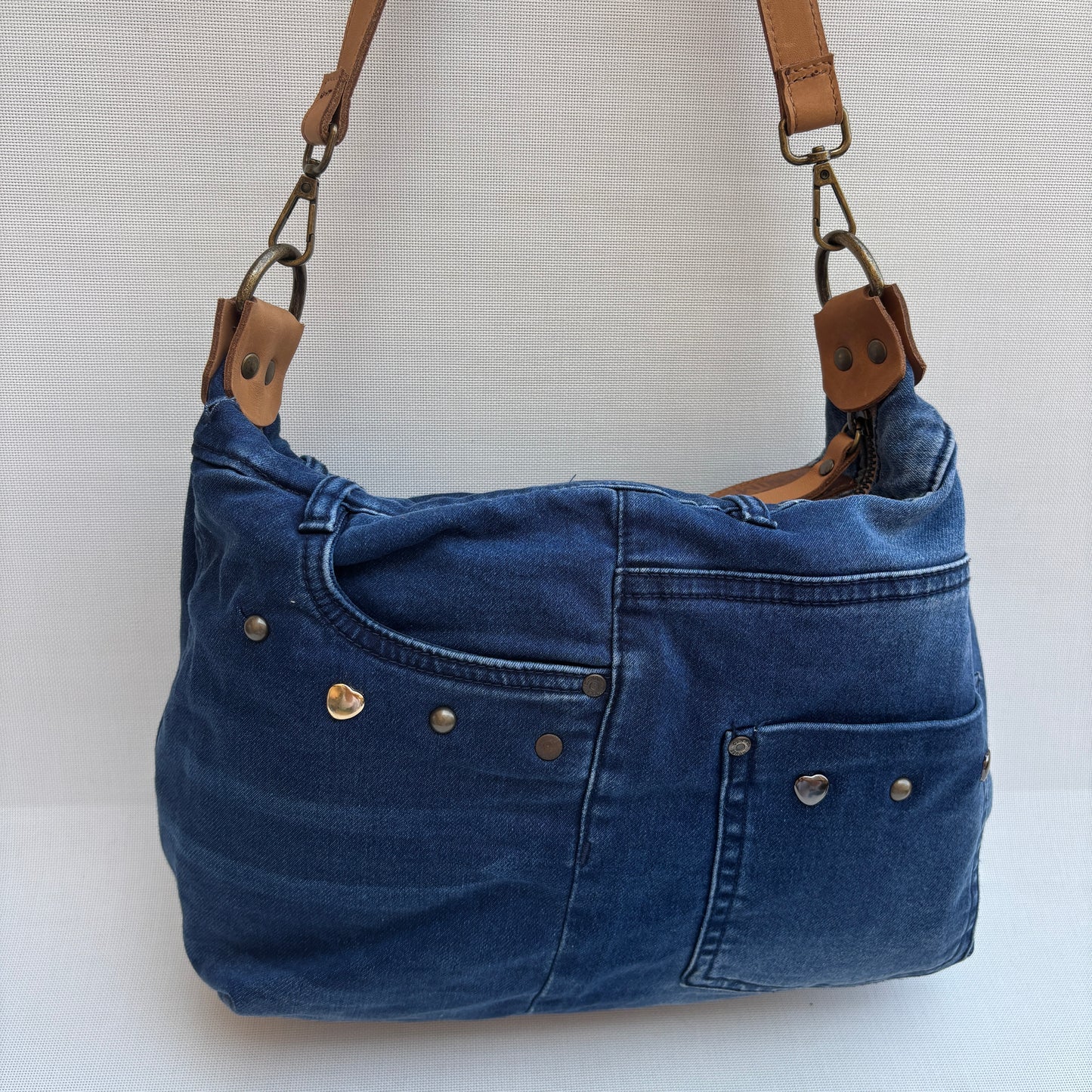 Bolso, bandolera vaquero · Multifunción · ♻️ Jeans Recycled ♻️ · Pieza Única Núm. 17776