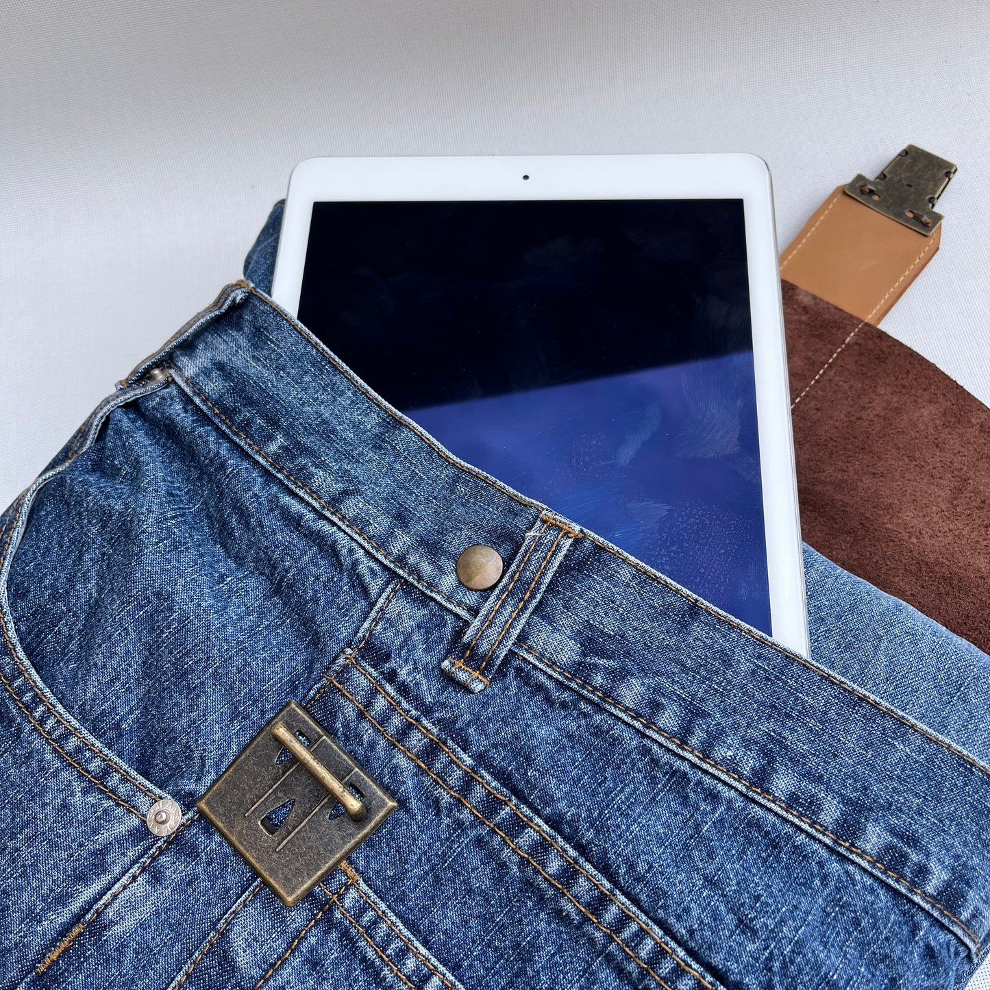 Mochila Top Caomka Recycled ♻️ Jeans · Pieza Única 15261