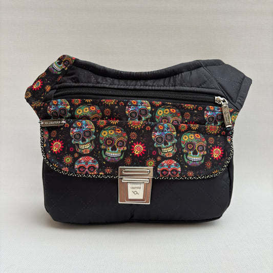 Riñonera "Special Elegant Skulls" + Bolsillo trasero · Pieza Única Núm. 16964