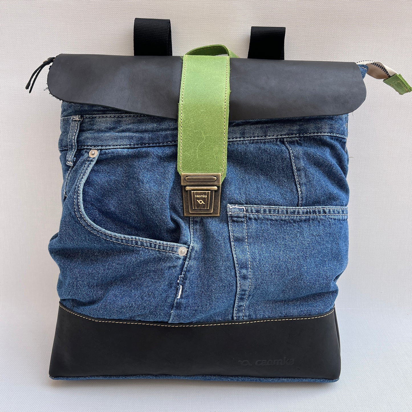 Mochila Top Caomka Recycled ♻️ Jeans · Pieza Única 15262