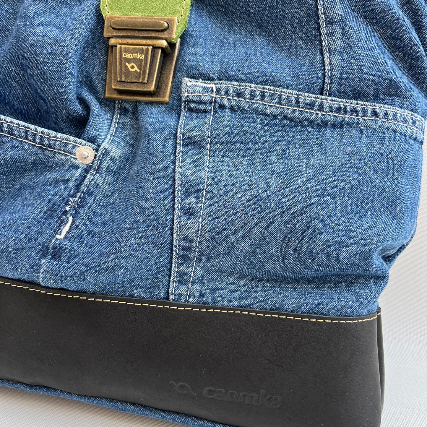 Mochila Top Caomka Recycled ♻️ Jeans · Pieza Única 15262