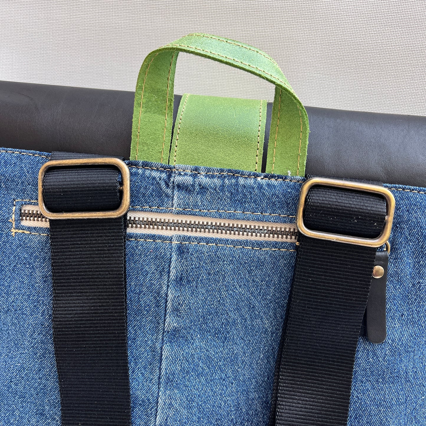 Mochila Top Caomka Recycled ♻️ Jeans · Pieza Única 15262