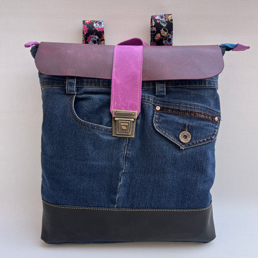 Mochila Top Caomka Recycled ♻️ Jeans · Pieza Única 15263