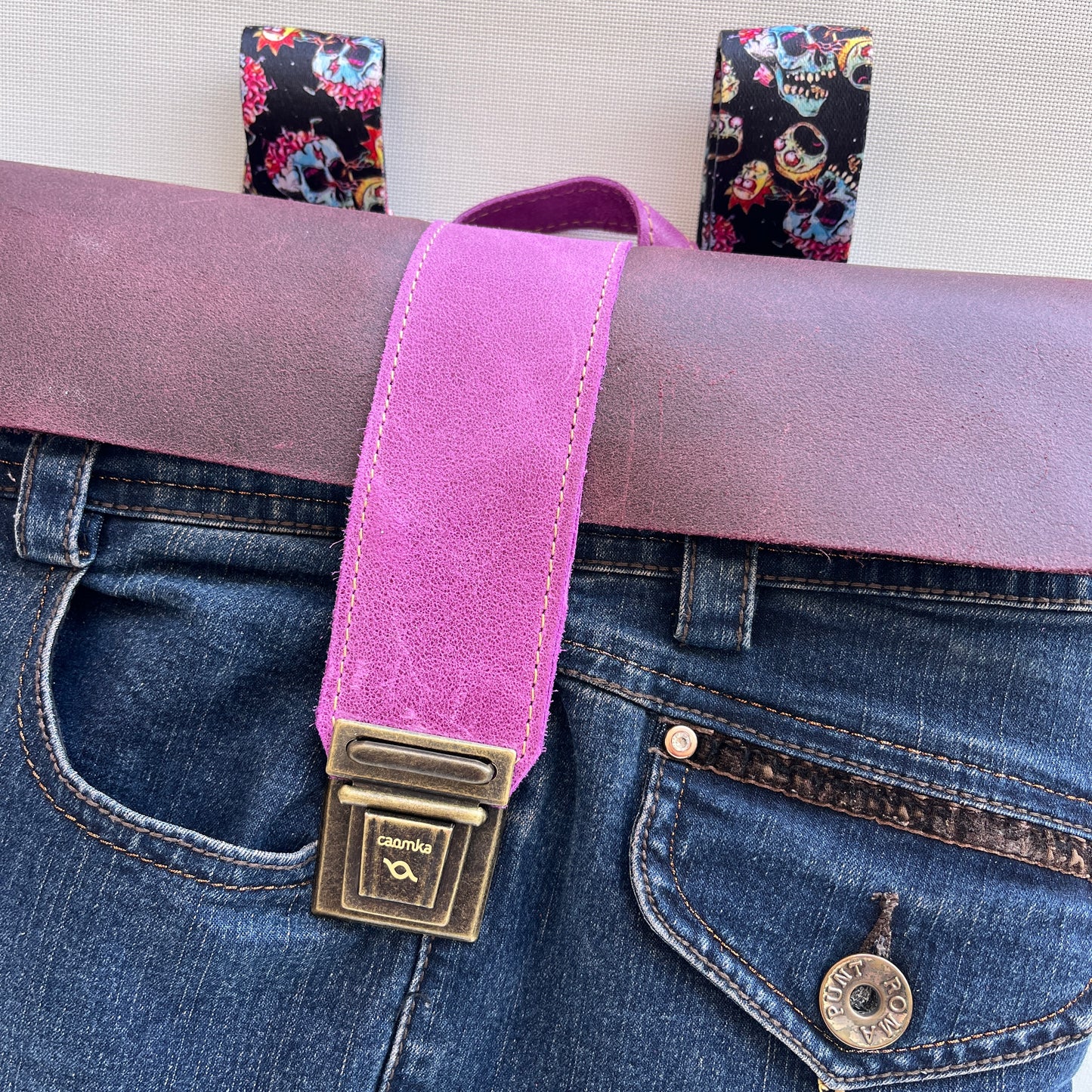 Mochila Top Caomka Recycled ♻️ Jeans · Pieza Única 15263