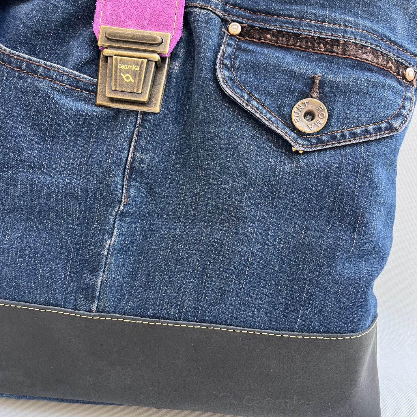 Mochila Top Caomka Recycled ♻️ Jeans · Pieza Única 15263