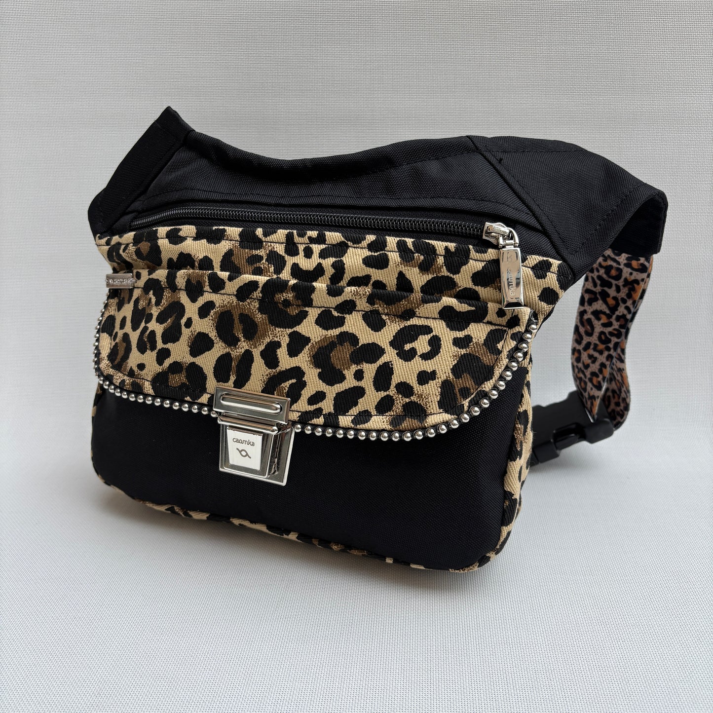 Riñonera "Special Black Animal Print Top" + Bolsillo trasero · Impermeable · Pieza Única Núm. 16983