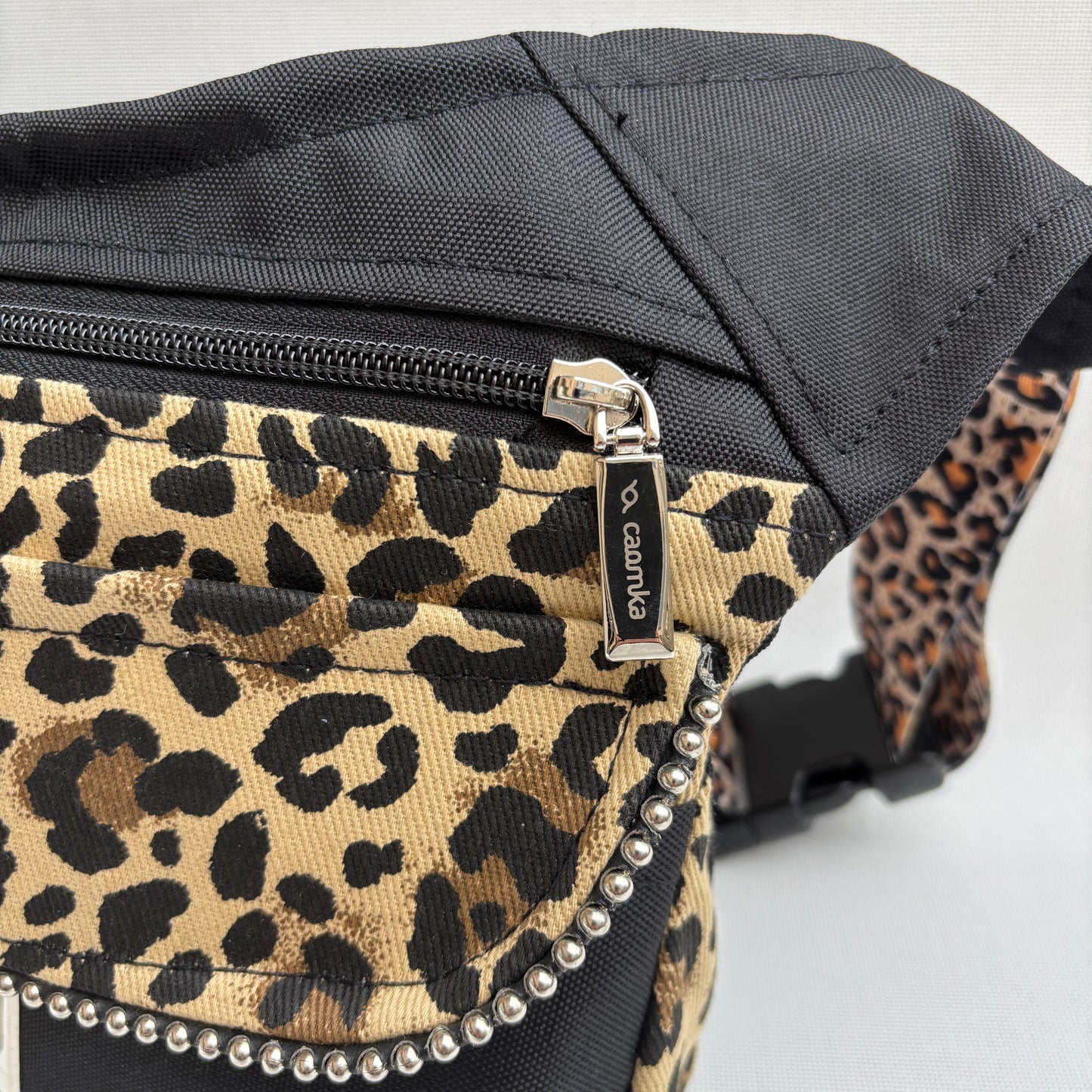 Riñonera "Special Black Animal Print Top" + Bolsillo trasero · Impermeable · Pieza Única Núm. 16983