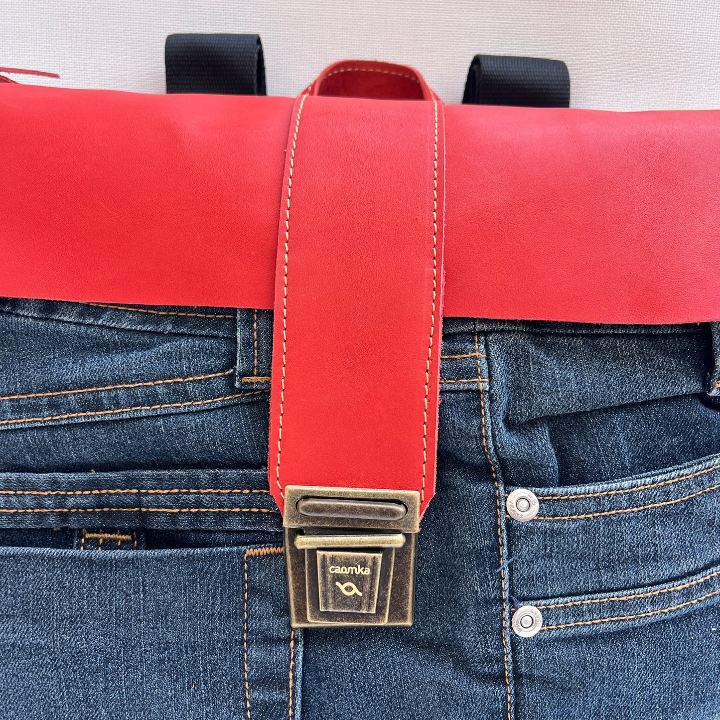 Mochila Top Caomka Recycled ♻️ Jeans · Pieza Única 15264