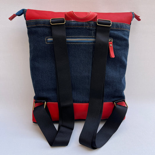 Mochila Top Caomka Recycled ♻️ Jeans · Pieza Única 15264