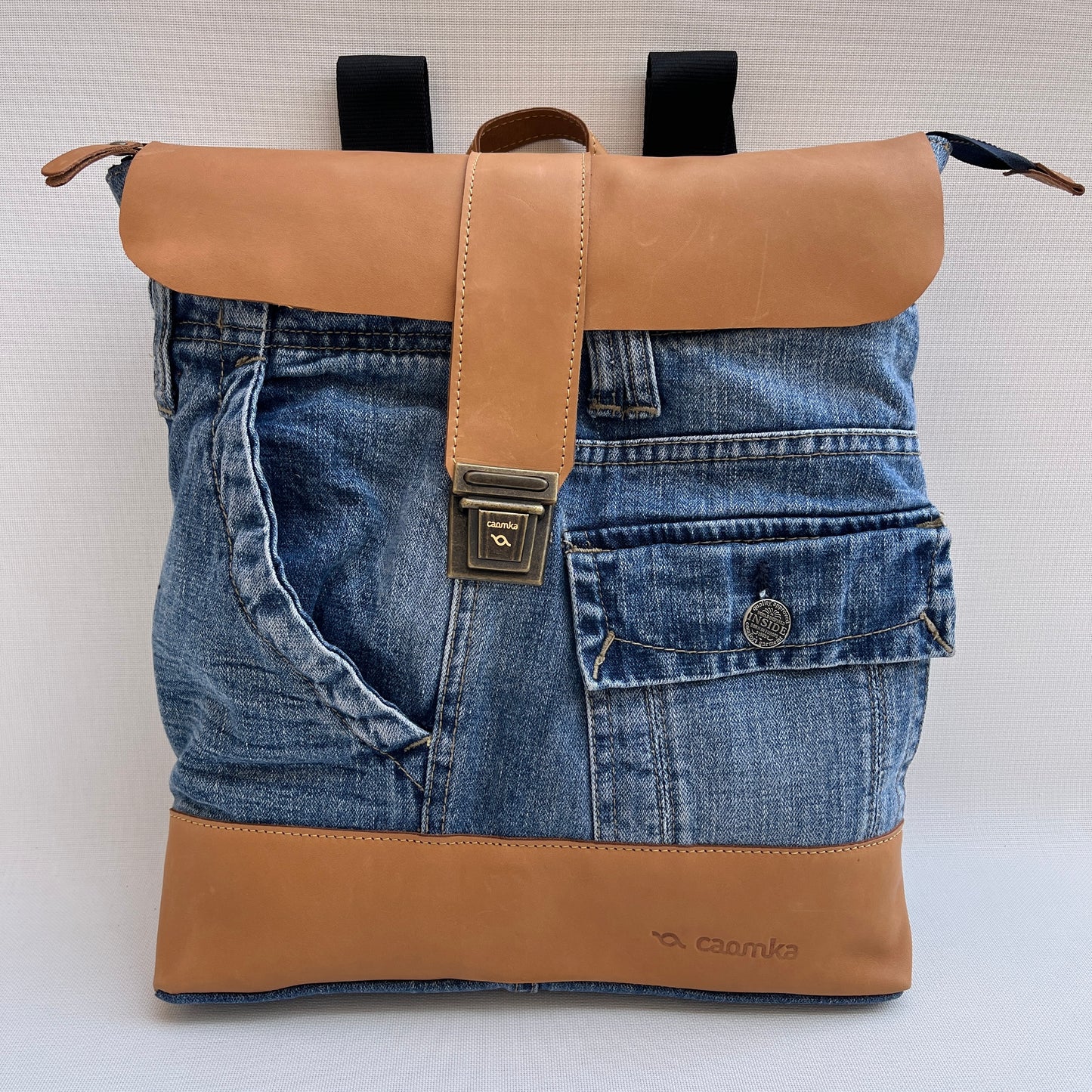 Mochila Top Caomka Recycled ♻️ Jeans · Pieza Única 15265