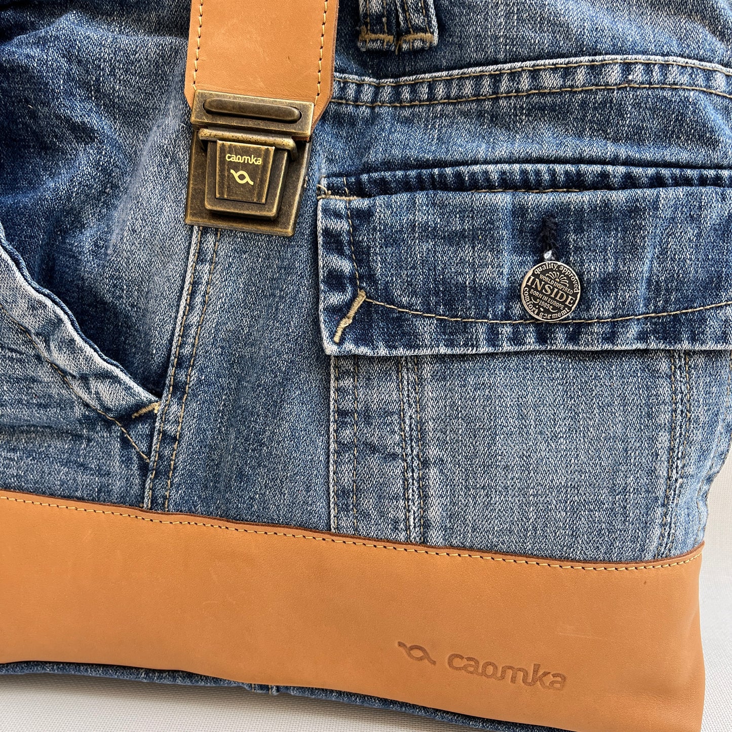 Mochila Top Caomka Recycled ♻️ Jeans · Pieza Única 15265