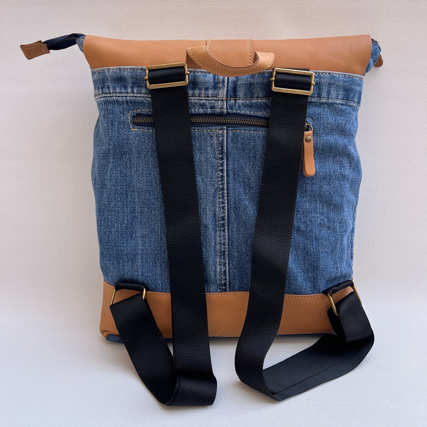 Mochila Top Caomka Recycled ♻️ Jeans · Pieza Única 15265
