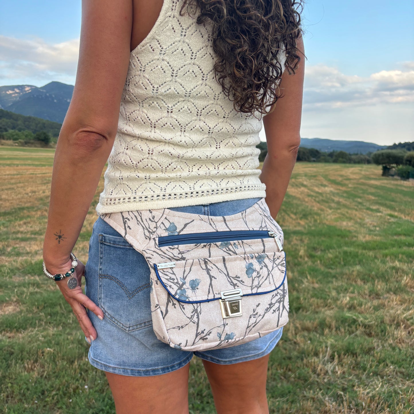 Riñonera "Special Summer Sakura Top" + Bolsillo trasero · Impermeable · Pieza Única Núm. 17812