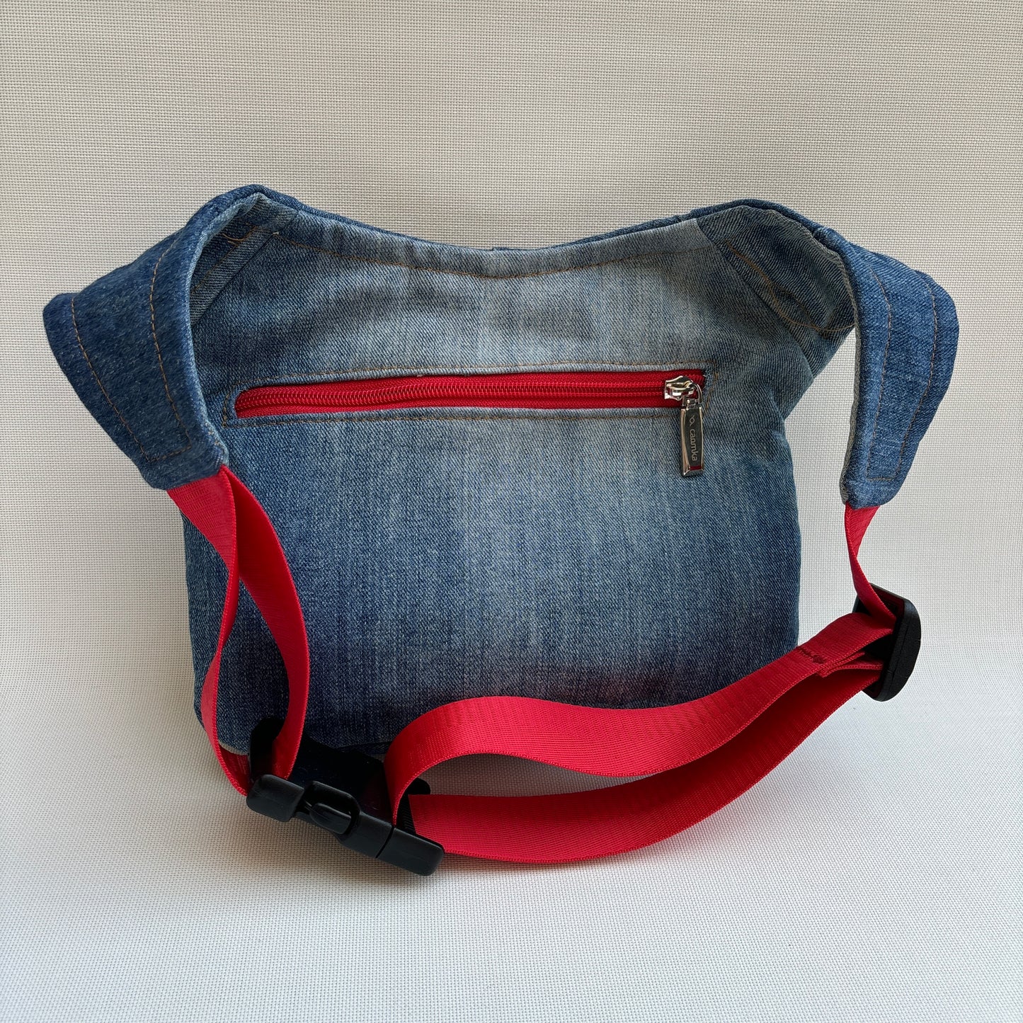 Special Japanese Flowers ♻️ Jeans Recycled ♻️ + Bolsillo trasero · Pieza Única Núm. 16195
