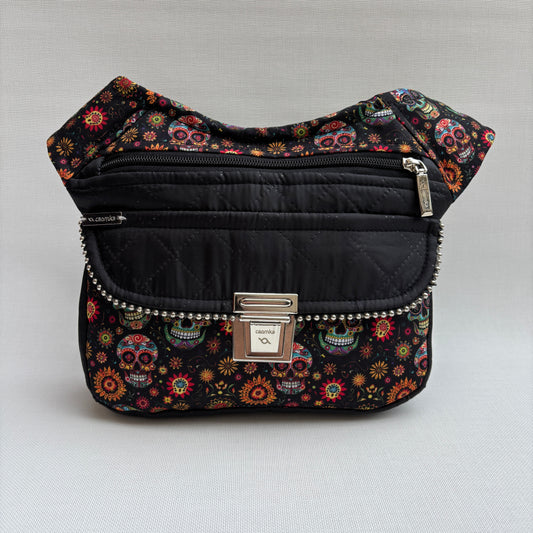 Riñonera "Special Elegant Skulls Top" + Bolsillo trasero · Pieza Única Núm. 16989