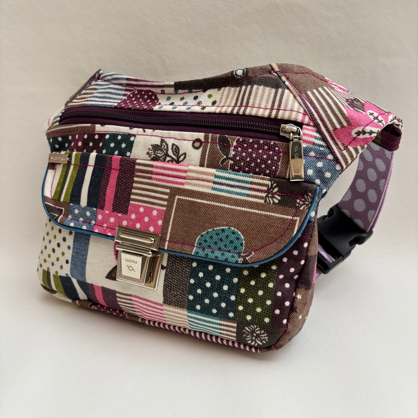 Riñonera Impermeable "Special Patchwork Top" + Bolsillo trasero · Pieza Única Núm. 19307