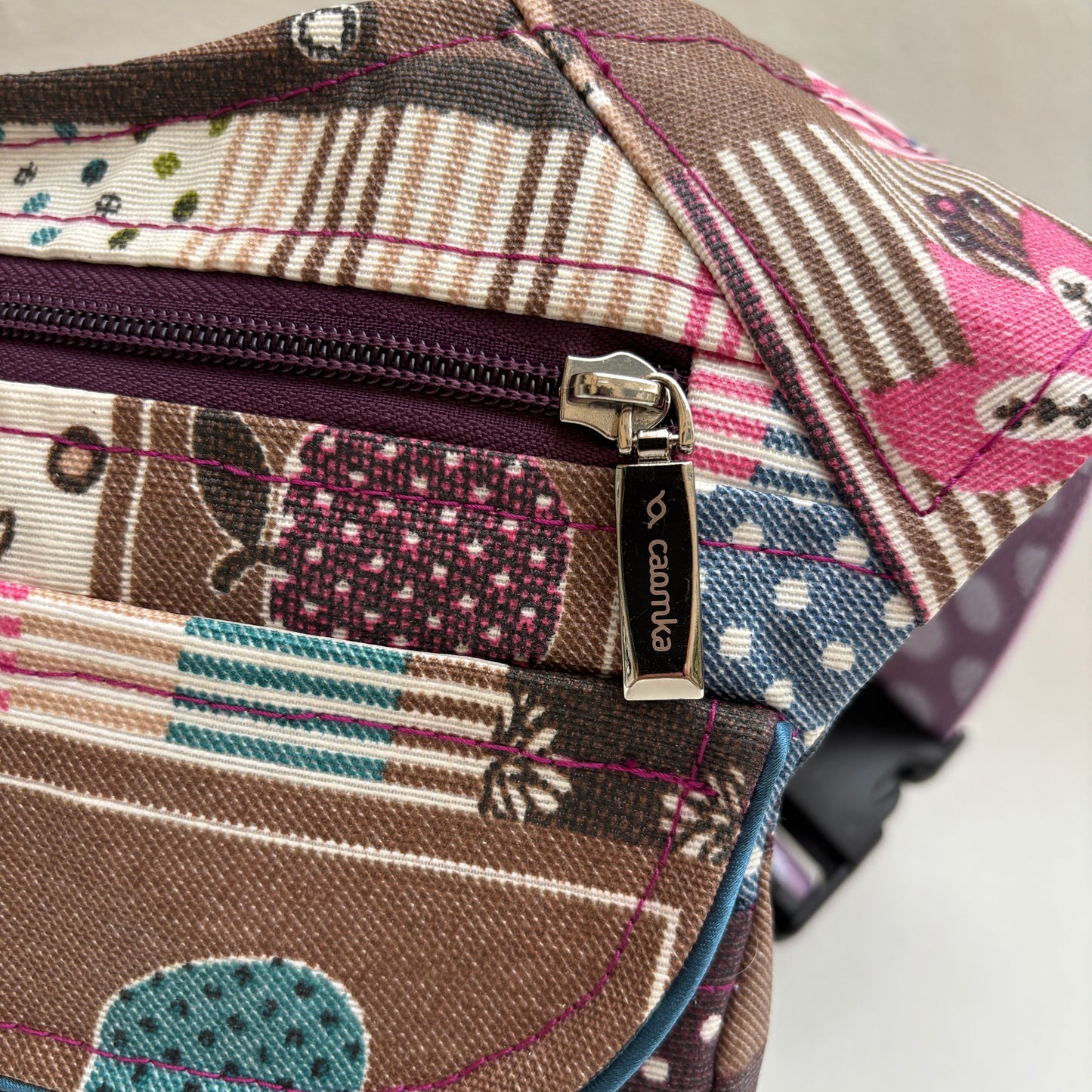 Riñonera Impermeable "Special Patchwork Top" + Bolsillo trasero · Pieza Única Núm. 19307