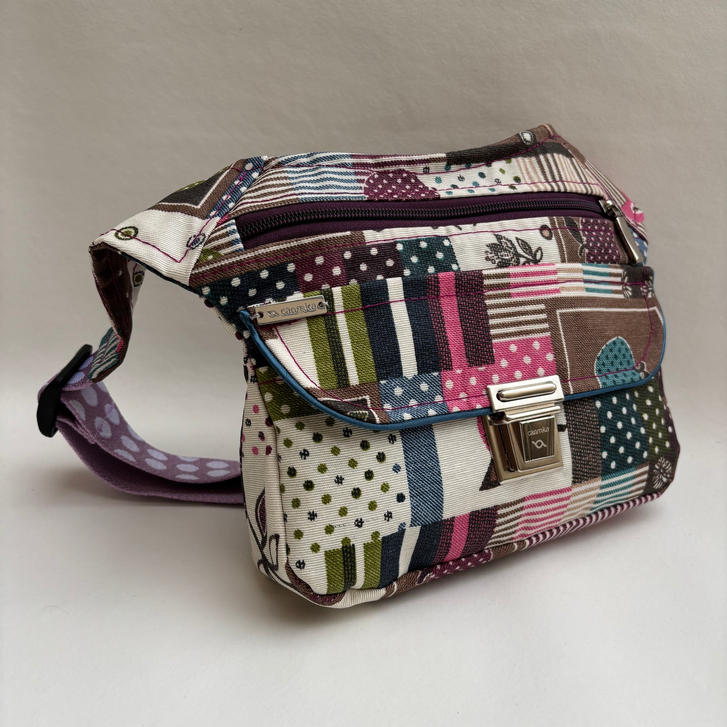 Riñonera Impermeable "Special Patchwork Top" + Bolsillo trasero · Pieza Única Núm. 19307