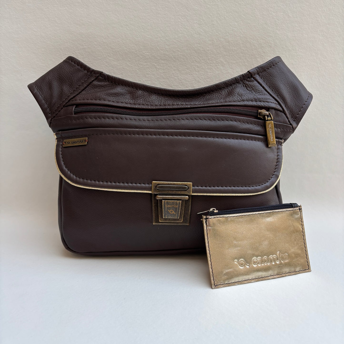 BioCuir Classic Black &amp; Silver BioCuir® Natural Leather Exclusive Piece No. 6678